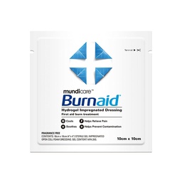 [BS1010] BURNAID Burn Gel-verband (10 cm, 10 cm, Vierkant)