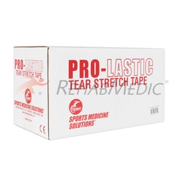 [CR283006] PRO-LASTIC TEAR STRETCH TAPE CRAMER adhesive elastic tape (White, 7.5cm, 16 units)