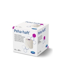 [HT932434] PEHA-HAFT HARTMANN Bandagem Elástica de Fixação Coesiva (Branco, 8cm, 20m)
