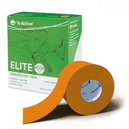 [KT68076OR] K-ACTIVE ELITE Kinesiologisches Tape 5 m. Schachtel mit 6 Rollen (Orange)