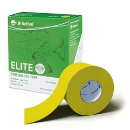 [KT68086YL] Fita Cinesiológica K-ACTIVE ELITE 5m Caixa com 6 rolos (Amarelo)