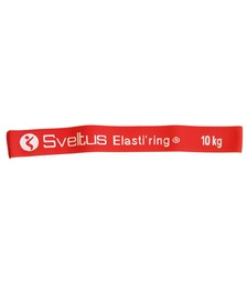 [SV0154] Nastro Circolare in Tessuto Elastico ELASTI'RING SVELTUS (Rosso, 4 cm, 10Kg)