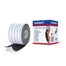 [BDF0154BK] LEUKOTAPE K BSN Kineziologinis tvarstis (Juoda)