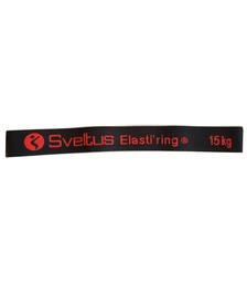 [SV0155] Nastro Circolare in Tessuto Elastico ELASTI'RING SVELTUS (Nero, 4 cm, 15Kg)
