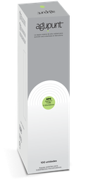 [A1049PT] TUBE DE SÉCURITÉ APS Aiguille Avec Guide (100) AGUPUNT (Vert, 125mm, 0,30 mm)