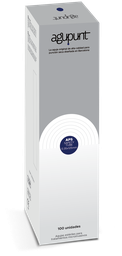 [A1050PT] APS SAFETY TUBE Ihla s vodítkom (100) AGUPUNT (Modrá, 125 mm, 0,35 mm)