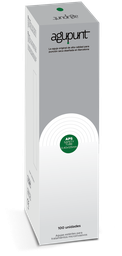 [A1051PT] TUBE DE SÉCURITÉ APS Aiguille Avec Guide (100) AGUPUNT (Vert foncé, 125mm, 0,40mm)