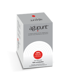 [A1016ET] APS Elektrotherapienaalden met geleider (100) AGUPUNT (Rood, 25 mm, 0,25 mm)