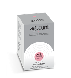 [A1020ET] APS Elektrotherapienaalden met geleider (100) AGUPUNT (Roze, 50 mm, 0,30 mm)