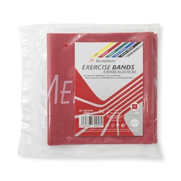 [RME101502] Cinta Elástica Individual 1,5m EXERCISE BAND REHABMEDIC (Rojo, Medio)
