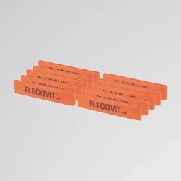 [FXV41102] Zestaw 10 opasek elastycznych MINI FLEXVIT (Pomarańczowy, Delikatny)