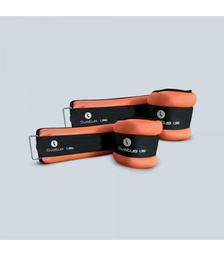 [SV0943] PESAS LATRADAS 0,5kg (2) LB NEOPRENO (Naranja, 1,5Kg)