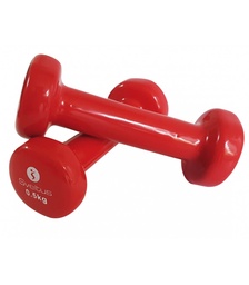[SV1180] Mancuernas Epoxy SVELTUS (Rojo, 13cm, 0,5Kg)