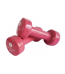 [SV1182] Mancuernas Epoxy SVELTUS (Rosa, 17cm, 2Kg)