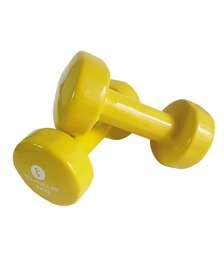 [SV1184] Mancuernas Epoxy SVELTUS (Amarillo, 19cm, 4Kg)